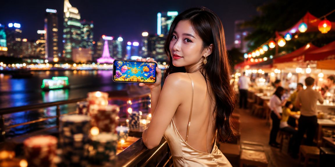 Người dùng Hồ Chí Minh xem casino mobile trong không khí chợ đêm