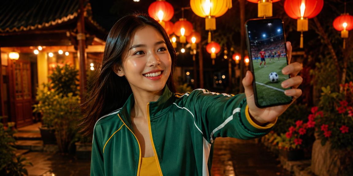 Người dùng Ninh Bình xem casino di động trong không khí chợ đêm